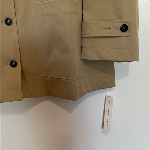 Reformation Olive-Tan Trench Coat with Button Front - Picture 2 of 10